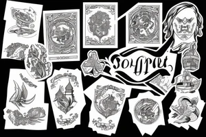 SOVIET blackwork tattoo idea