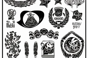 SOVIET blackwork tattoo idea