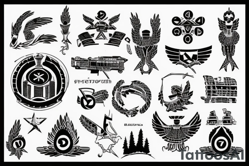 SOVIET blackwork tattoo idea