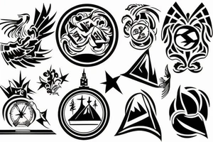 SOVIET blackwork tattoo idea