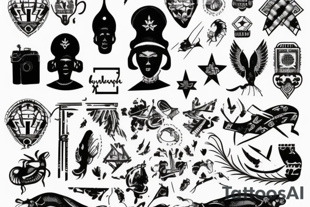 SOVIET blackwork tattoo idea