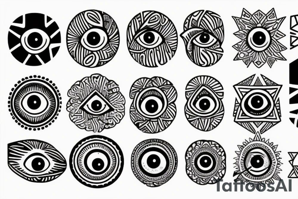 ALL SEEING EYE blackwork tattoo idea