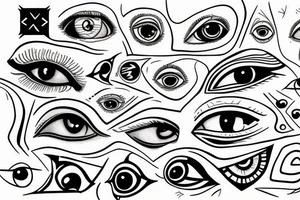 ALL SEEING EYE blackwork tattoo idea