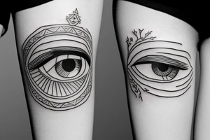 ALL SEEING EYE blackwork tattoo idea
