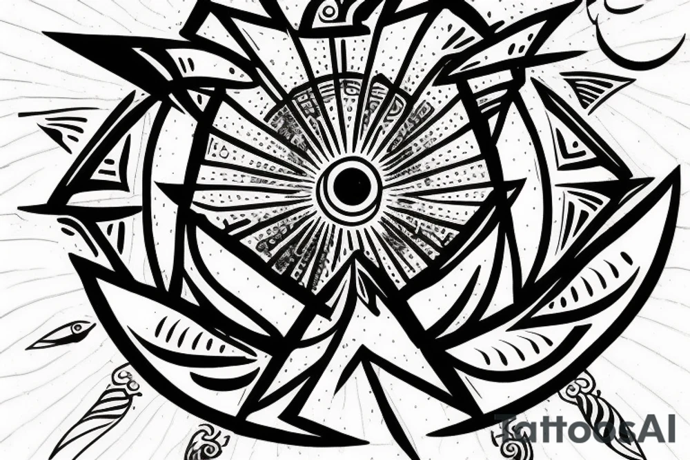 ALL SEEING EYE blackwork tattoo idea
