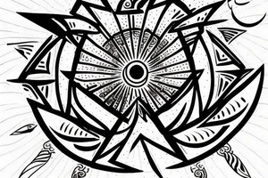 ALL SEEING EYE blackwork tattoo idea