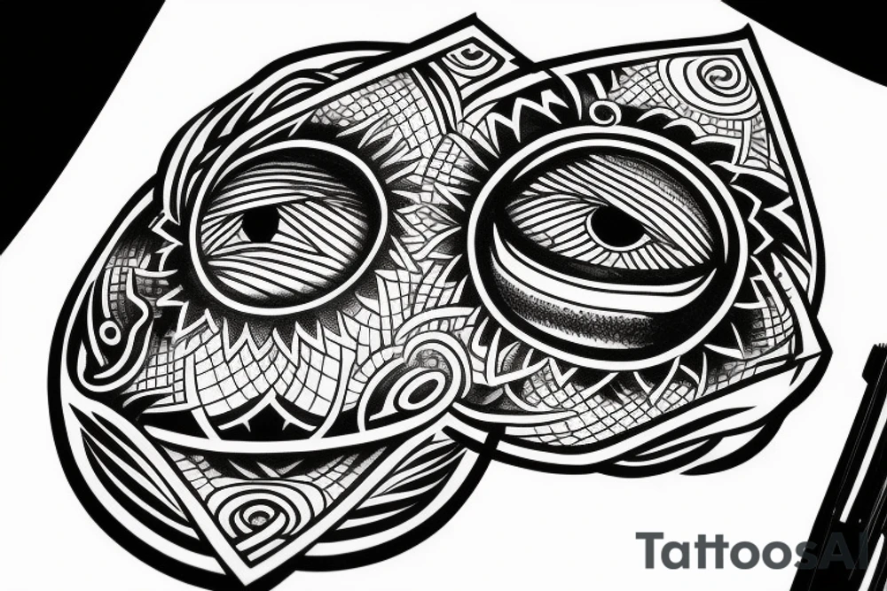 ALL SEEING EYE blackwork tattoo idea