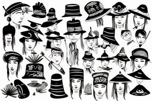 vietnamese hat tattoo idea