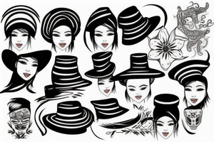 vietnamese hat tattoo idea