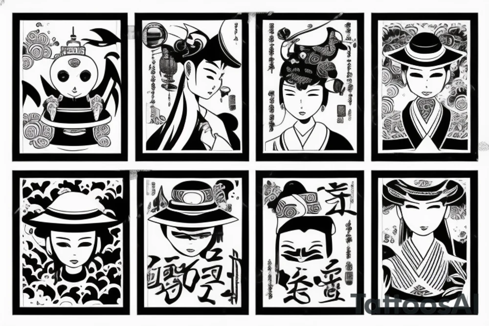 Just vietnamese traditional hat tattoo idea