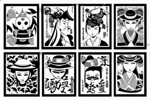 Just vietnamese traditional hat tattoo idea