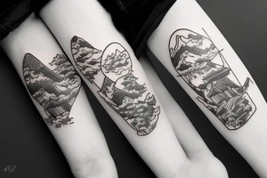 Mount Fuji tattoo idea