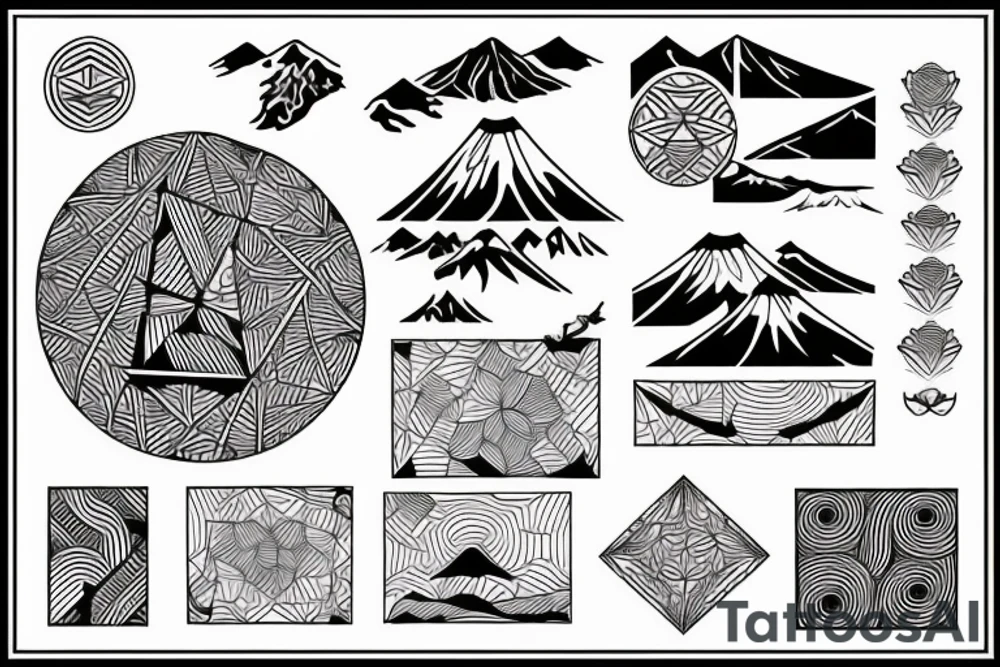 Mount fuji tattoo idea