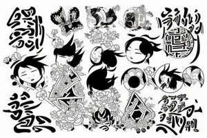 Traditional Korea tattoo idea
