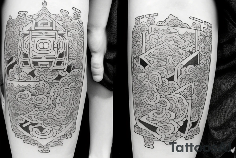 Traditional Korea tattoo idea