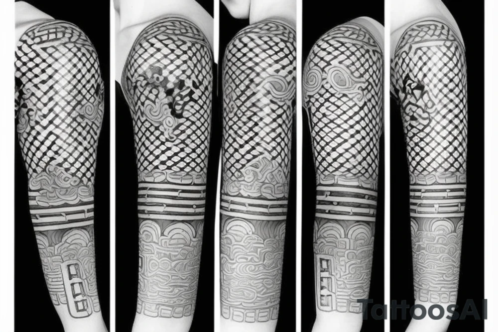 Traditional guard Korean tattoo idea