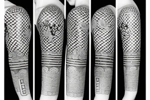 Traditional guard Korean tattoo idea
