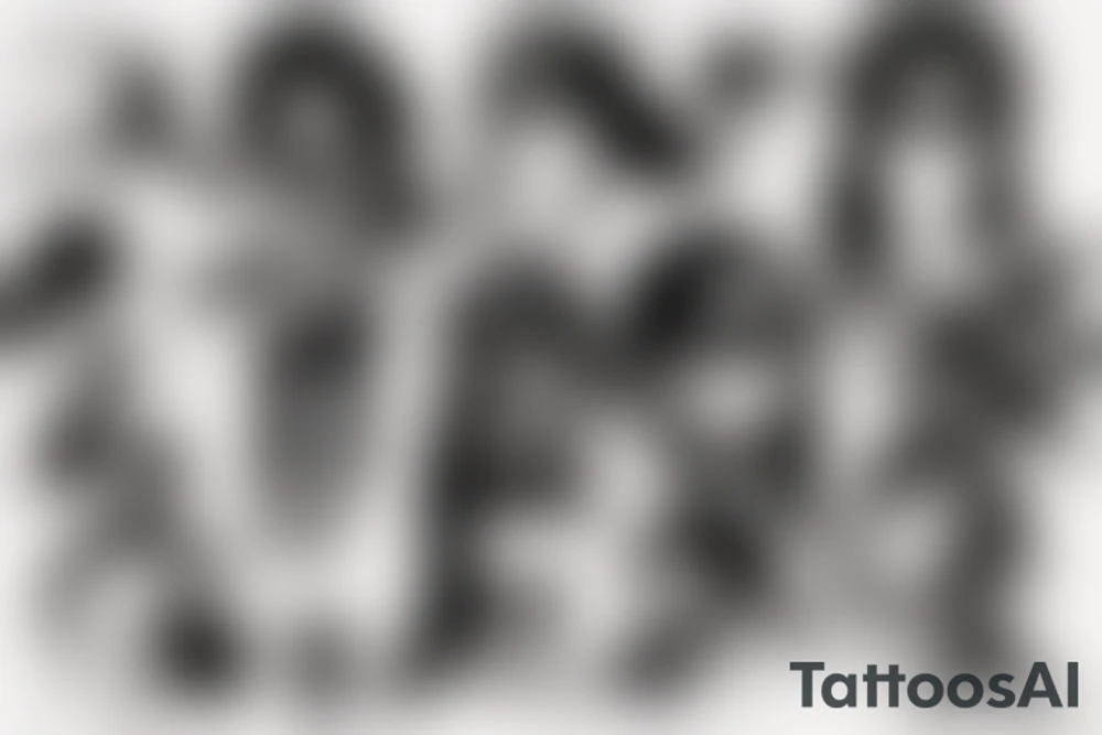 anime ninja girl tattoo idea