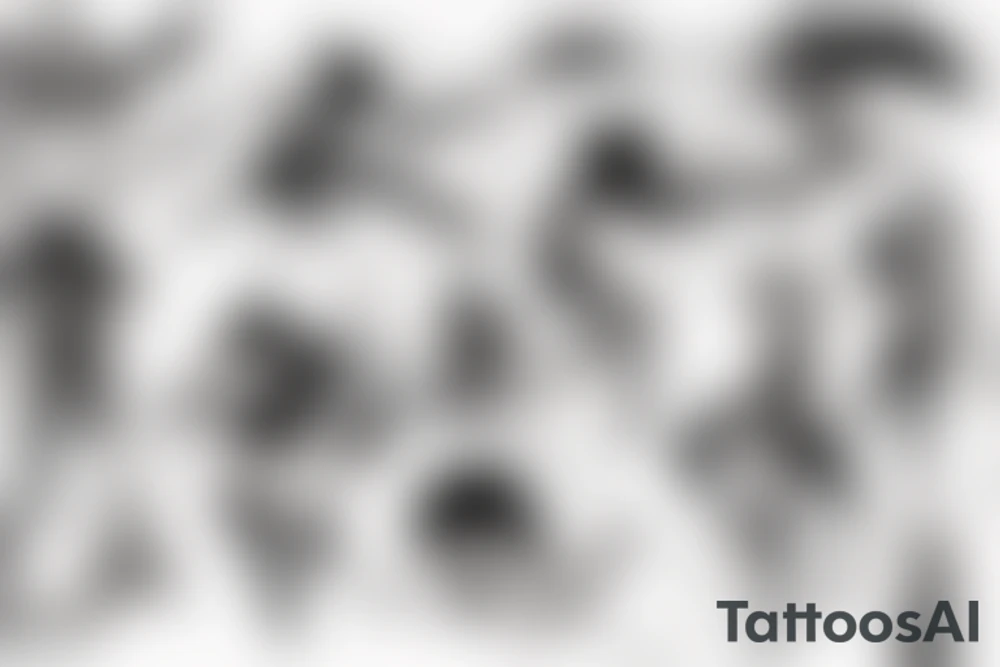 anime ninja girl tattoo idea