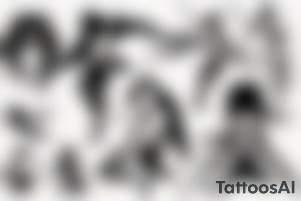 anime ninja girl tattoo idea