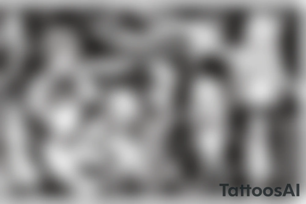 anime girl with katana tattoo idea