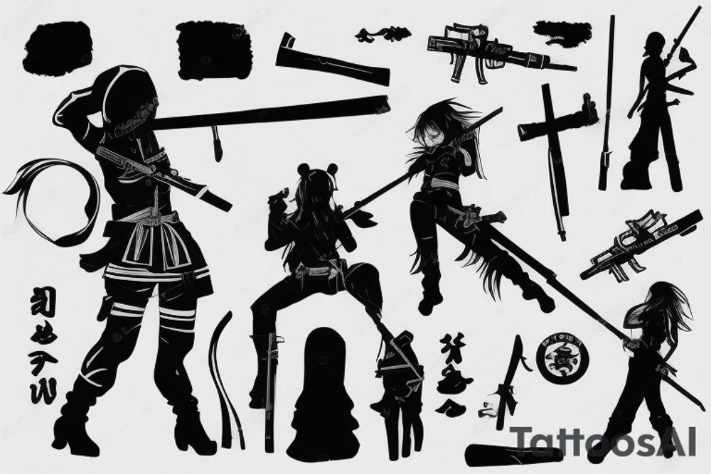 russian soldier anime girl with katana tattoo idea russian soldier anime girl with katana tattoo idea