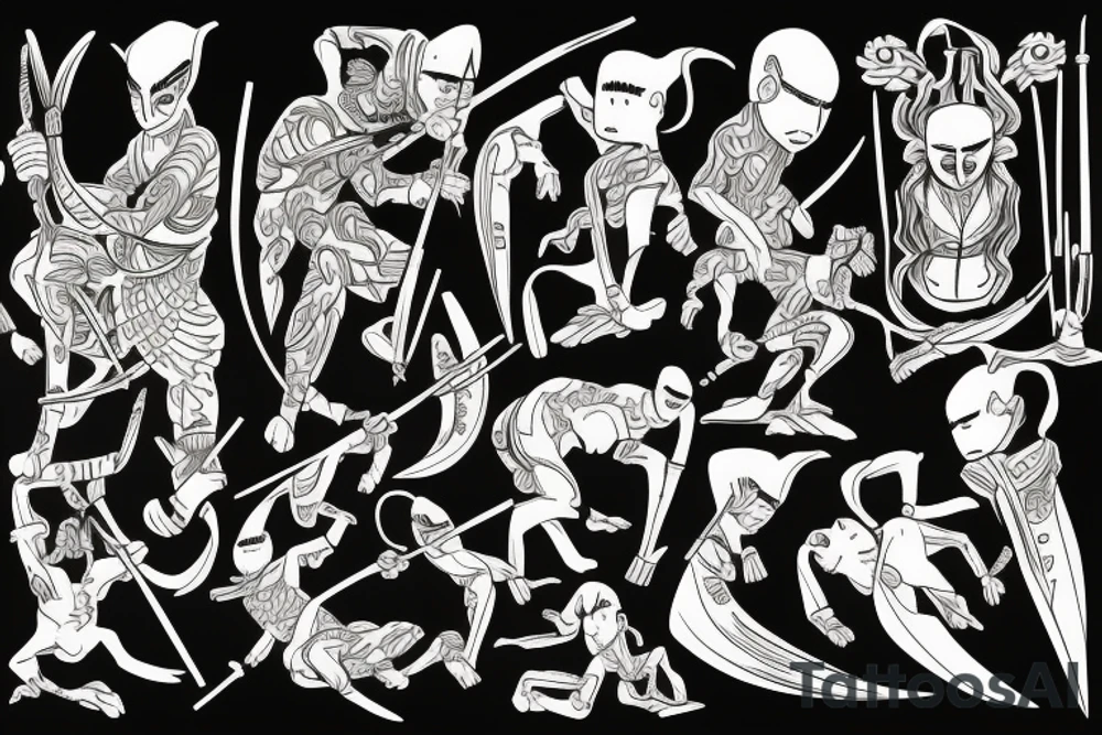 Samourai tattoo idea