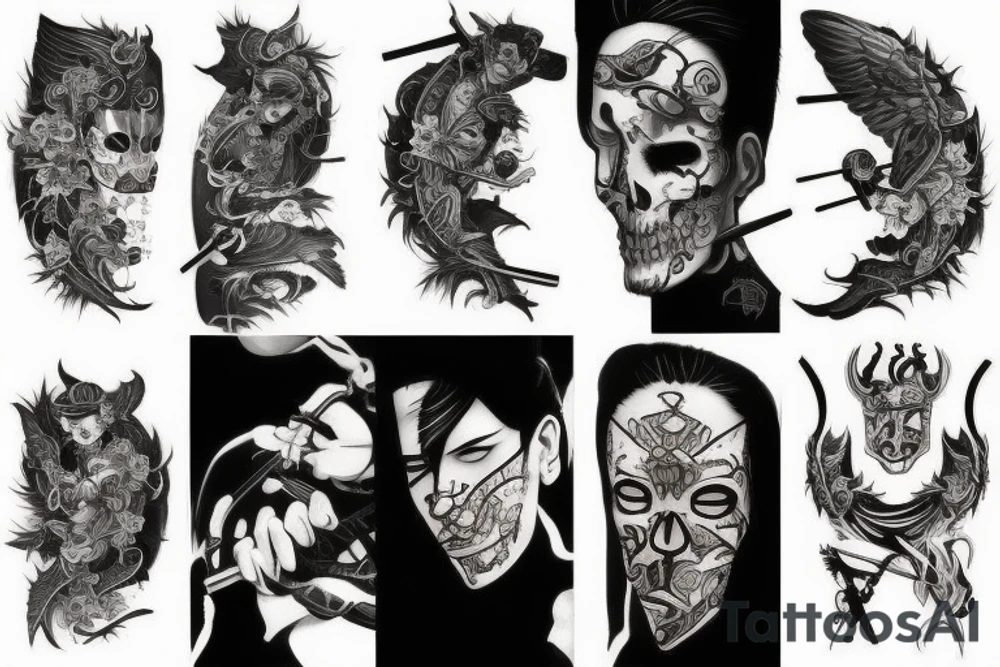 Samourai tattoo idea