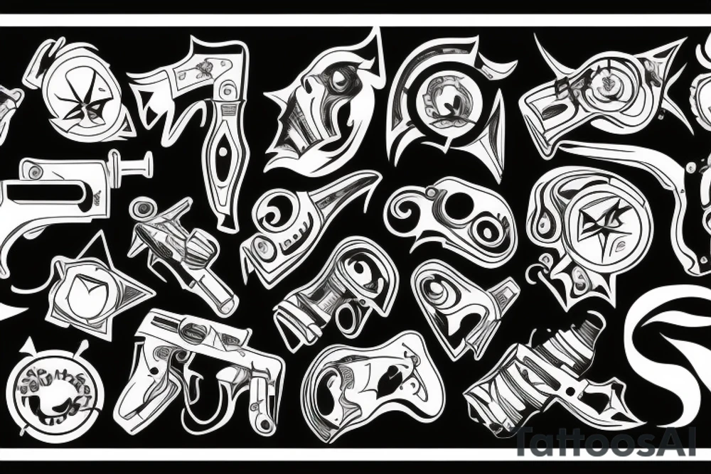 revolver tattoo idea