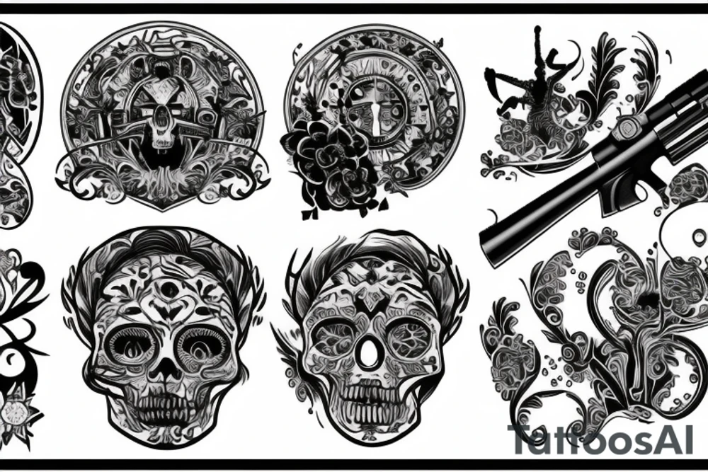revolver tattoo idea
