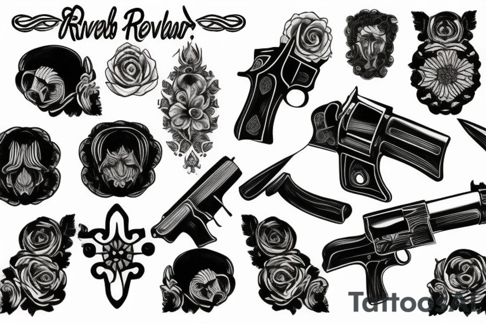 revolver tattoo idea