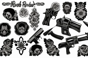 revolver tattoo idea