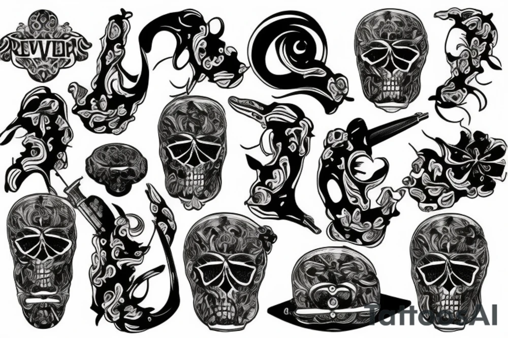 revolver tattoo idea