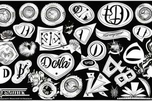 dollar sign tattoo idea