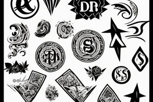 dollar sign tattoo idea