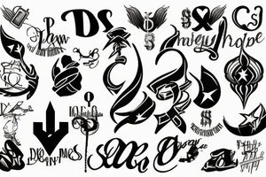 dollar sign tattoo idea