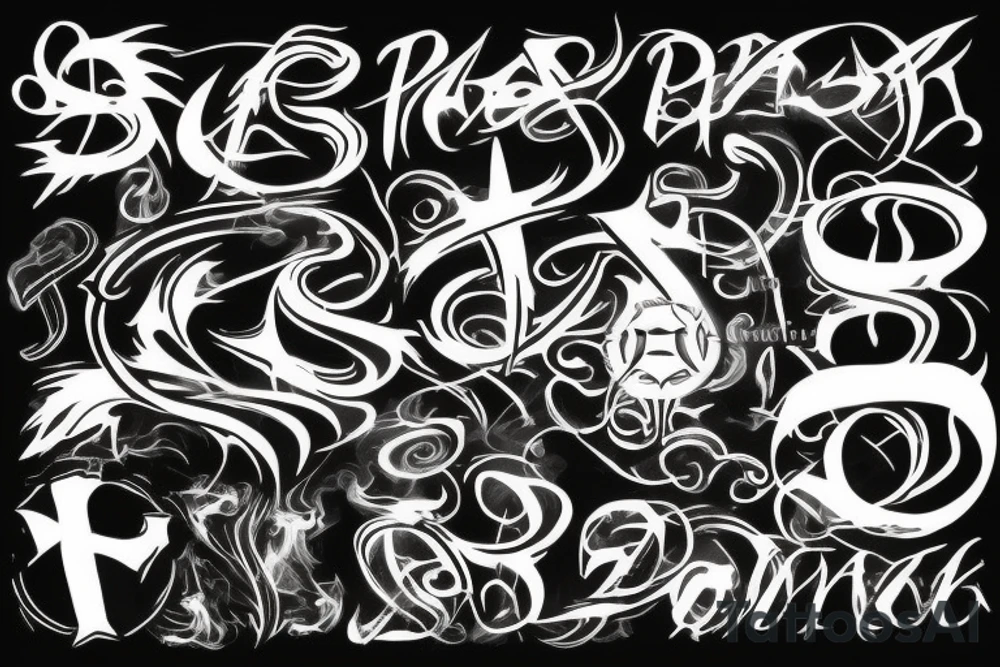 dollar sign burning tattoo idea