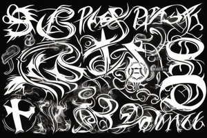 dollar sign burning tattoo idea