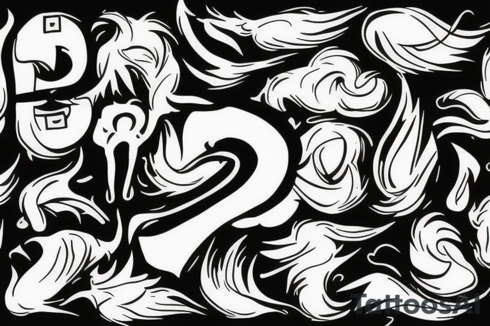 $ sign burning tattoo idea