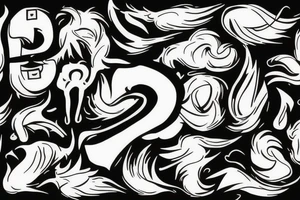 $ sign burning tattoo idea