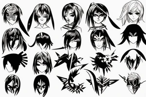 spartan anime girl tattoo idea