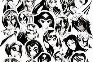 spartan anime girl tattoo idea