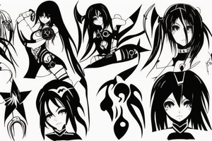 spartan anime girl tattoo idea