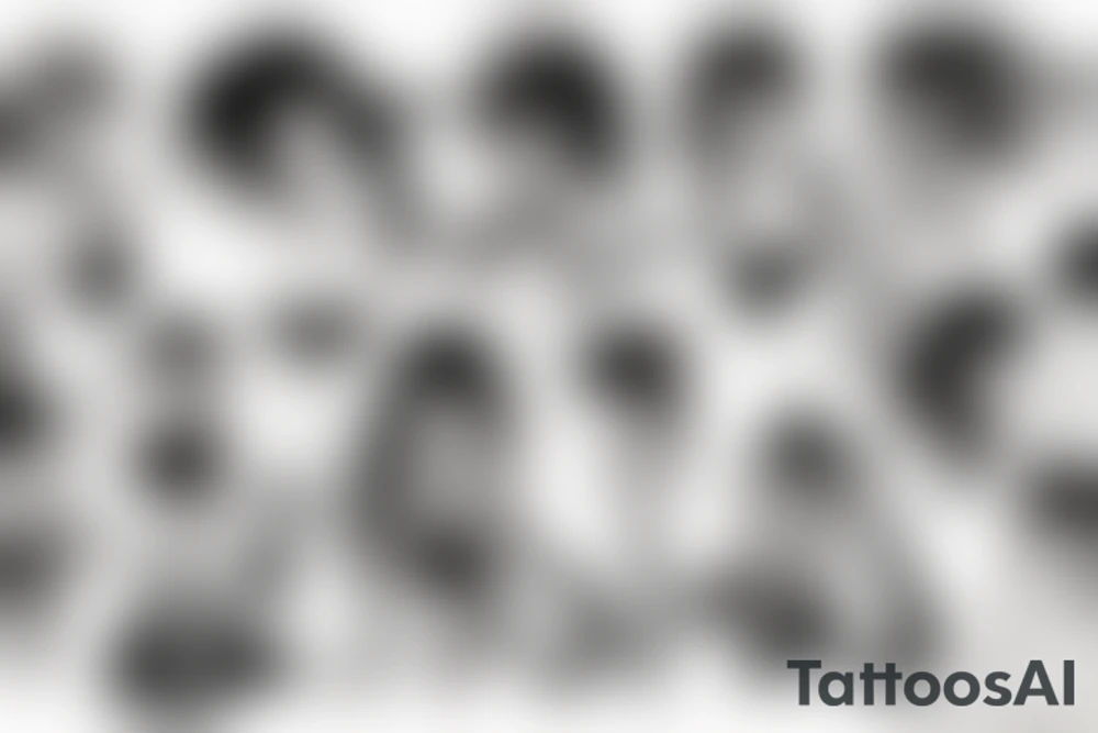 anime girl tattoo idea
