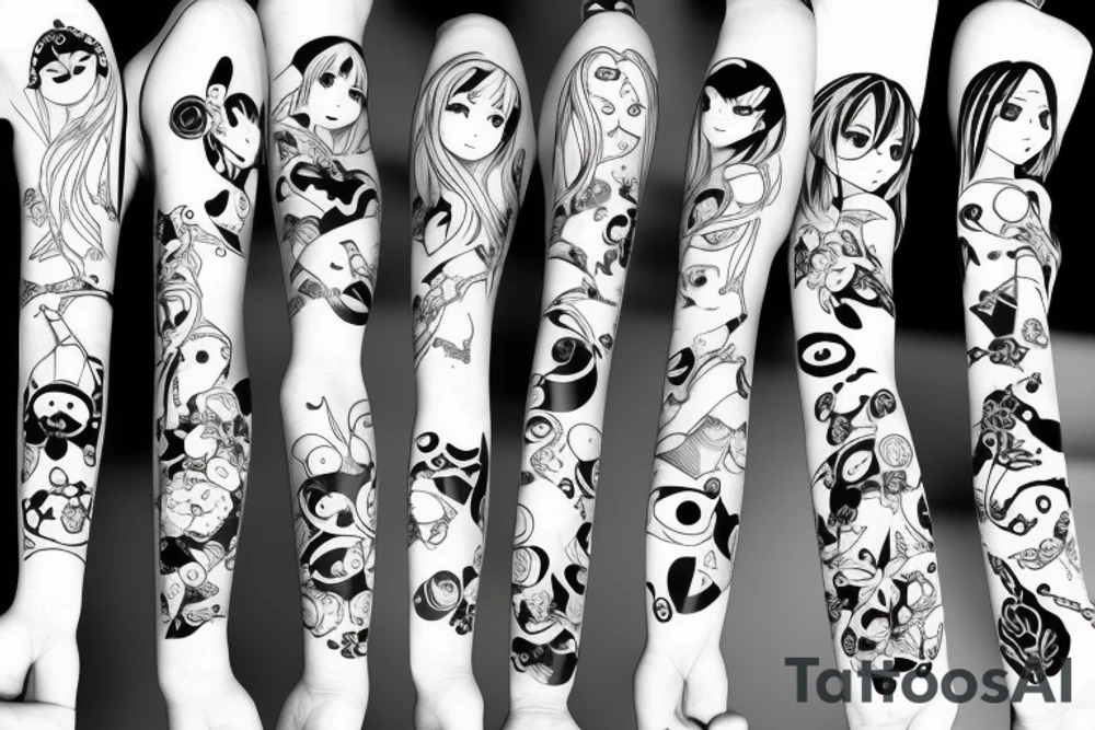 anime assisin girl tattoo idea