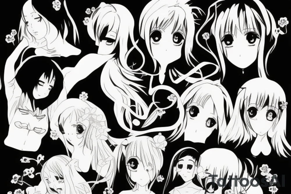 anime assisin girl tattoo idea