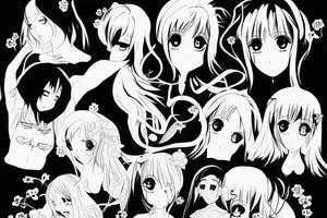 anime assisin girl tattoo idea