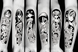 anime assisin girl tattoo idea