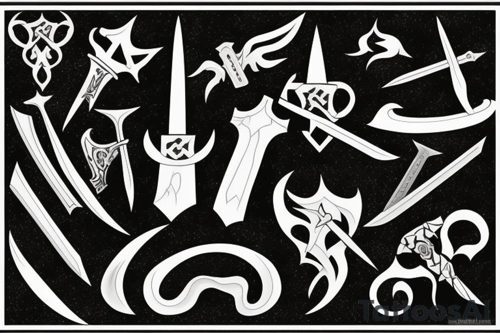sword burning tattoo idea
