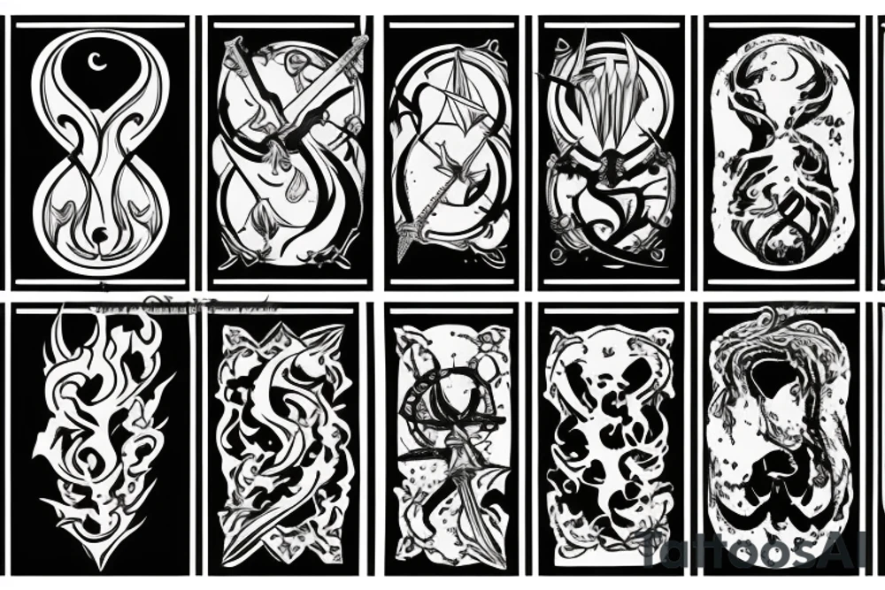 sword burning tattoo idea